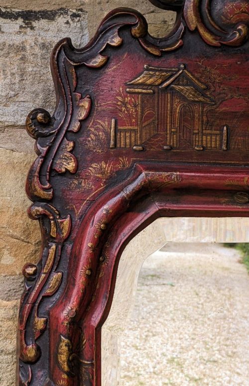 fig 1. Queen Anne Pier Glass Mirror Circa 1710