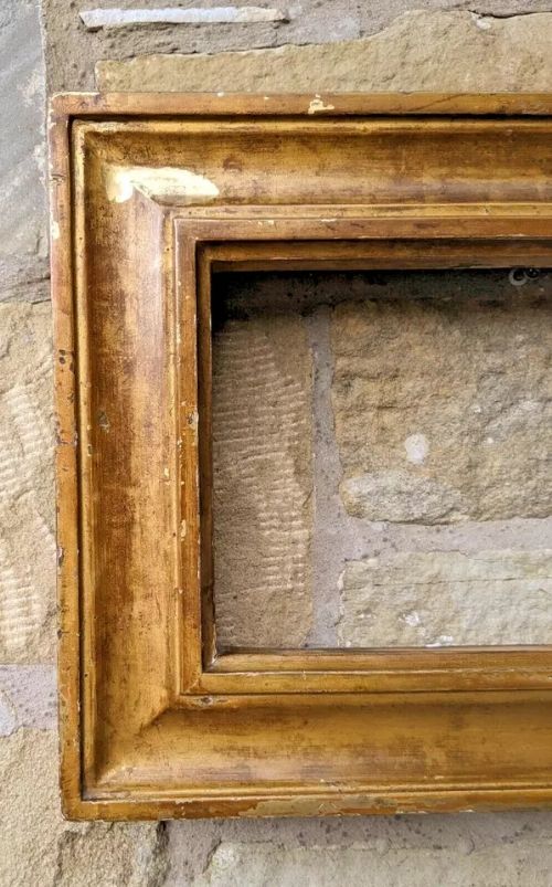 fig 1. Antique Heavy Gilt Picture Frame. No 51