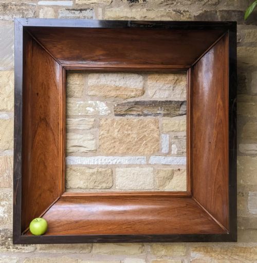 Antique Rosewood & Mahogany Curved Frame of Mammoth Size and Depth