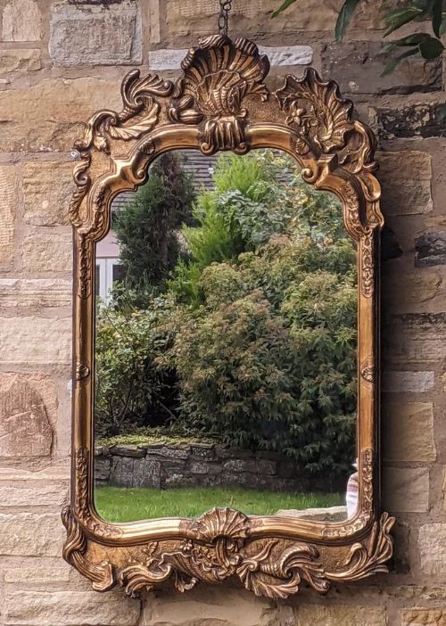 fig 1. Italian Rococo Style Gilt and Gesso Mirror Pier Glass