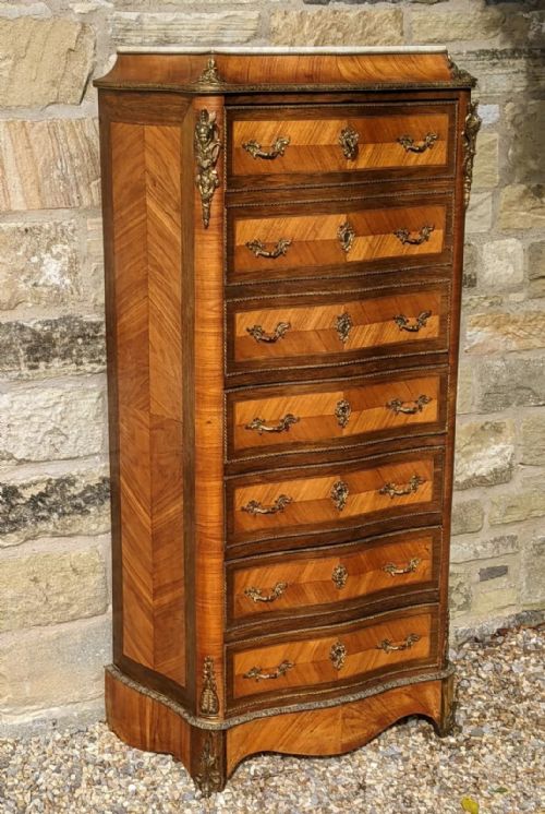 Antique French Escritoire Bureau Cabinet