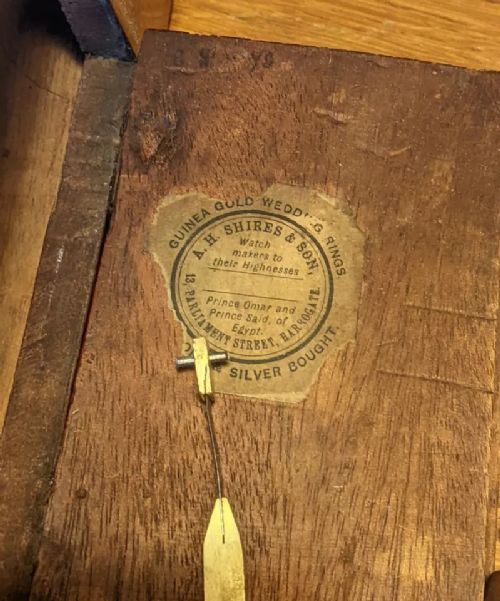 fig 1. Good 19th Century Mahogany Fusee Station Clock