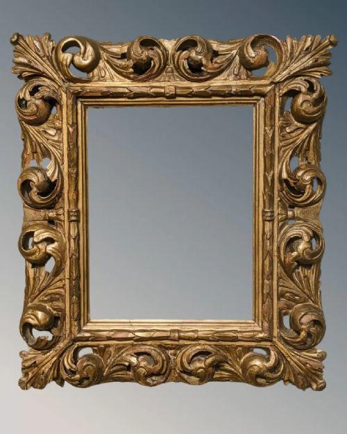 Good Italian Hand Carved Gilt Wood Frame No 22