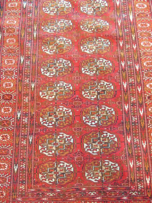 ANTIQUE TEKKE TURKMAN CARPET - ADDITIONAL PHOTO 3