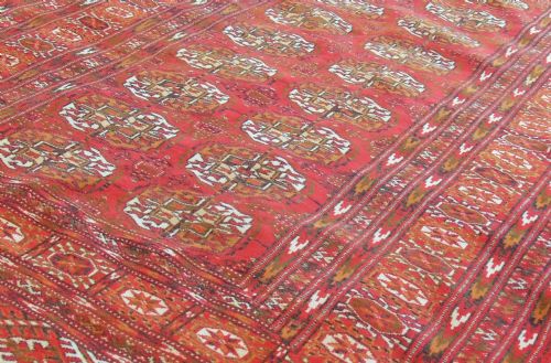 ANTIQUE TEKKE TURKMAN CARPET - ADDITIONAL PHOTO 4