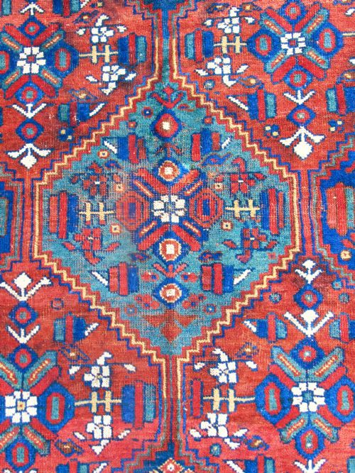 GOOD ANTIQUE CAUCASIAN CARPET - ADDITIONAL PHOTO 1