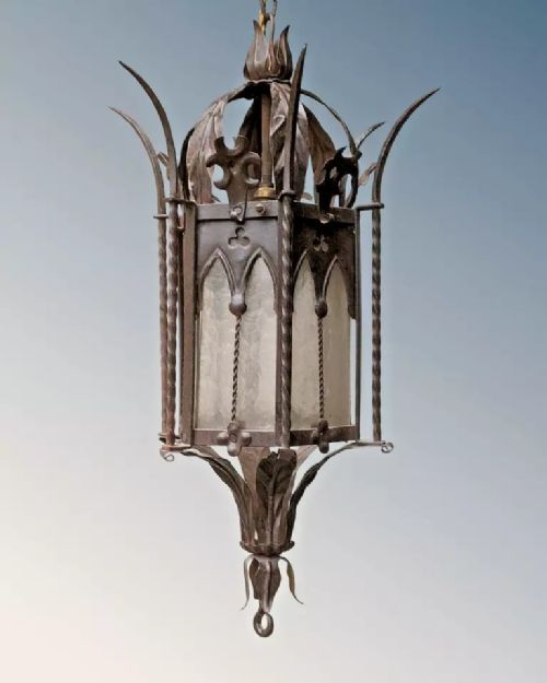fig 1. Gothic Design Wrought Iron Hall Lantern