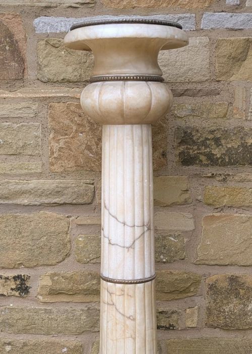 fig 1. Antique French Marble Column Stand