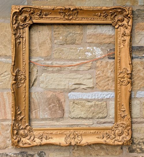 Antique Swept Gilt Picture Frame No 20