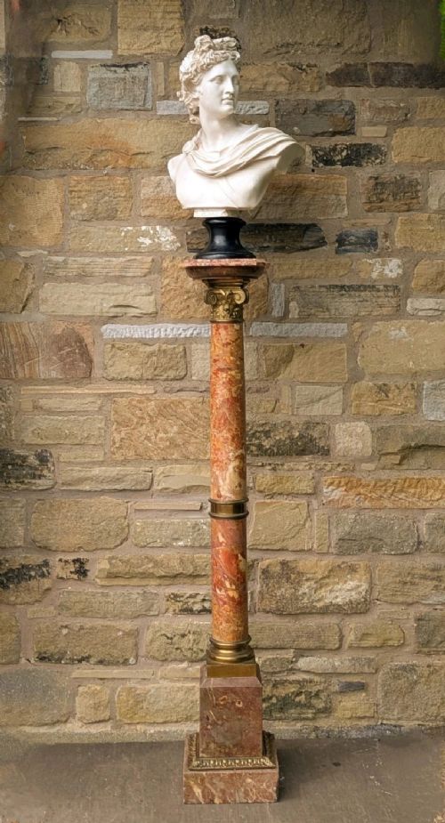 fig 1. A French Marble and Gilt Bronze Mounted Pedestal