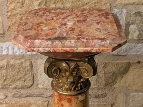 fig 2. A French Marble and Gilt Bronze Mounted Pedestal