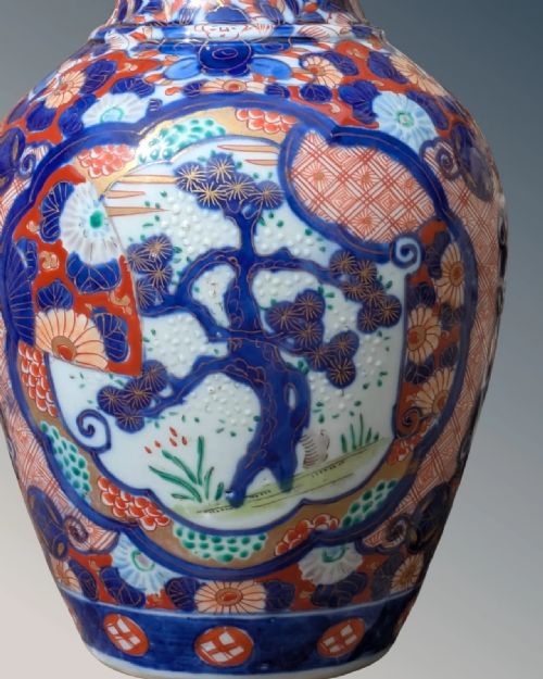 ANTIQUE JAPANESE IMARI VASE - ADDITIONAL PHOTO 5