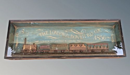 London to Dover Railway Company 3d Advertising Sign Folk Art