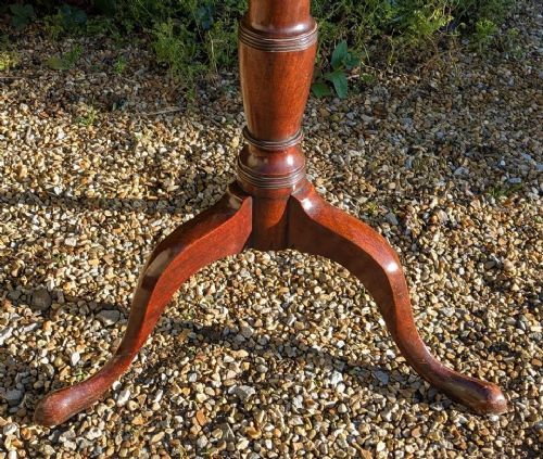 fig 1. Elegant George III Mahogany Snap Top Table