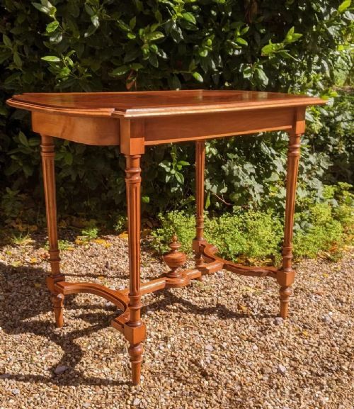Pretty Antique French Walnut Side Table