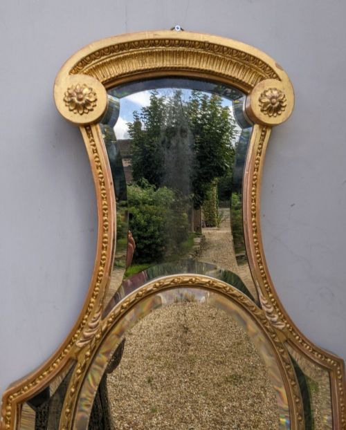 fig 1. Good Pair Of Regency Giltwood Wall Mirrors