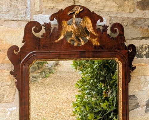 fig 1. Antique Regency Pier Glass Mirror Ho Ho Bird
