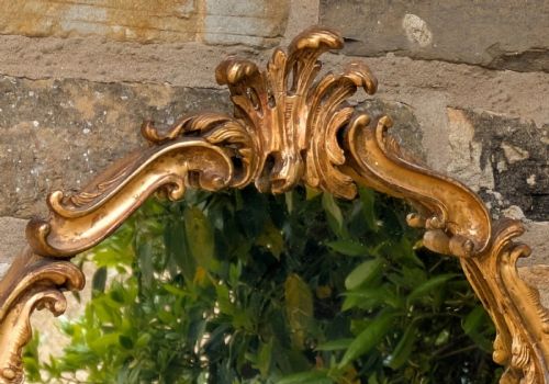 fig 2. Good Pair Of Giltwood Oval Wall Mirrors 