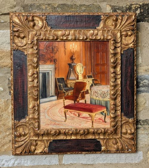 Palace in Madrid After the Oil Painting by Rogelio Puente (1936-1996)