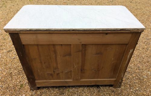 ELEGANT 19TH CENTURY FRENCH WALNUT FAUX BAMBOO COMMODE CHEST - ADDITIONAL PHOTO 7
