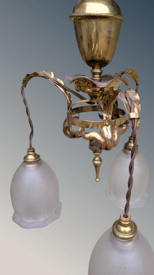 fig 2. Superb 19th Century Chandelier Manner of W.A.S. Benson