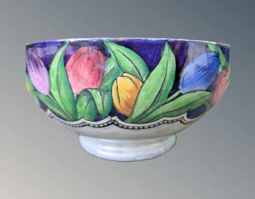 LARGE MALING TULIP PATTERN BOWL - ADDITIONAL PHOTO 3