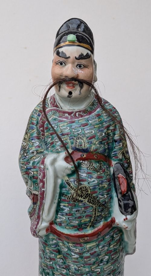 PAIR CHINESE FAMILLE ROSE IMMORTALS - ADDITIONAL PHOTO 10