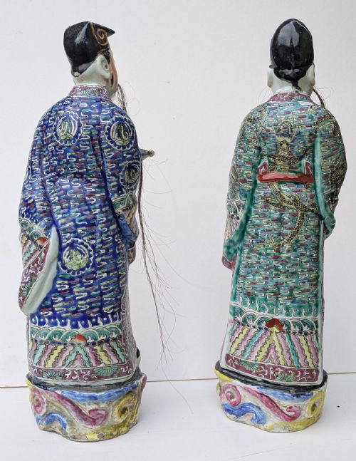 PAIR CHINESE FAMILLE ROSE IMMORTALS - ADDITIONAL PHOTO 18