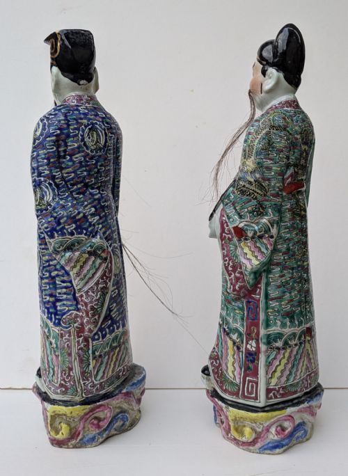PAIR CHINESE FAMILLE ROSE IMMORTALS - ADDITIONAL PHOTO 19