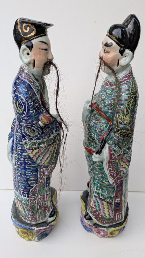 PAIR CHINESE FAMILLE ROSE IMMORTALS - ADDITIONAL PHOTO 20