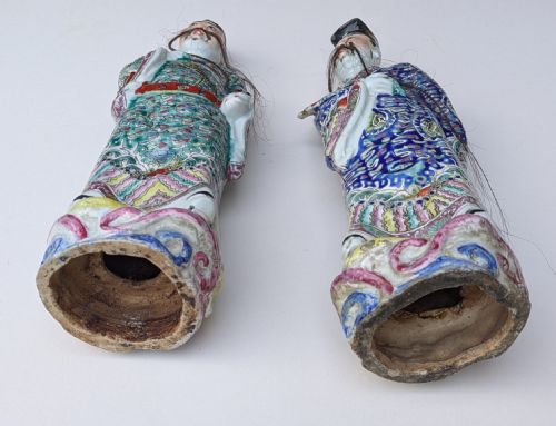 PAIR CHINESE FAMILLE ROSE IMMORTALS - ADDITIONAL PHOTO 21