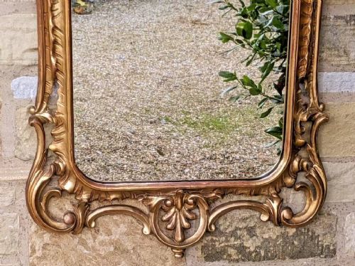 fig 1. Antique Gilt Wood Rococo Mirror