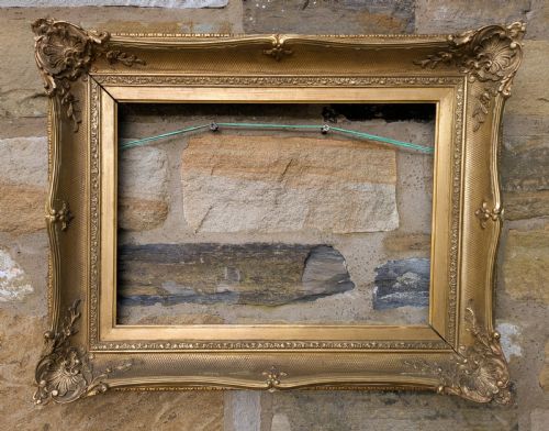 19th Century Deep Gilt Swept Frame    (R)