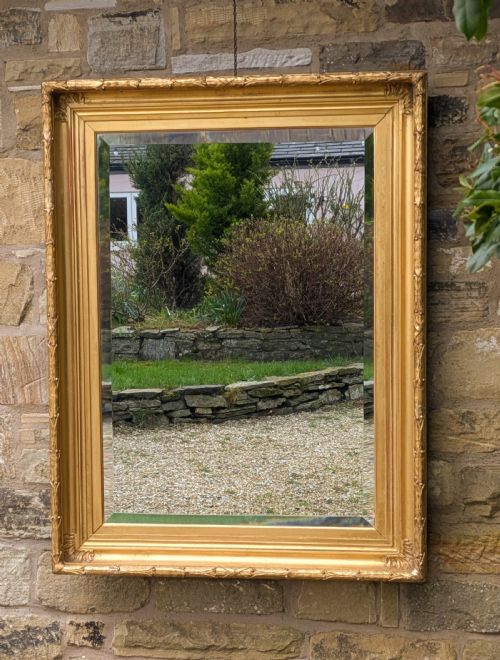 GOOD QUALITY HEAVY VICTORIAN GILT FRAMED MIRROR - ADDITIONAL PHOTO 5