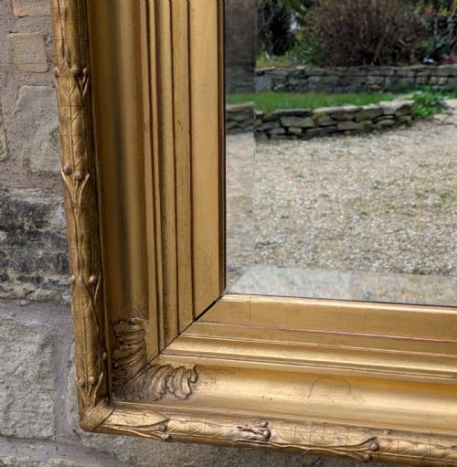 GOOD QUALITY HEAVY VICTORIAN GILT FRAMED MIRROR - ADDITIONAL PHOTO 6