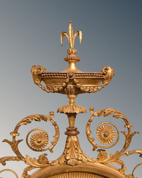 fig 1. Fine Pair of Adam’s Style Oval Mirrors 19th Century