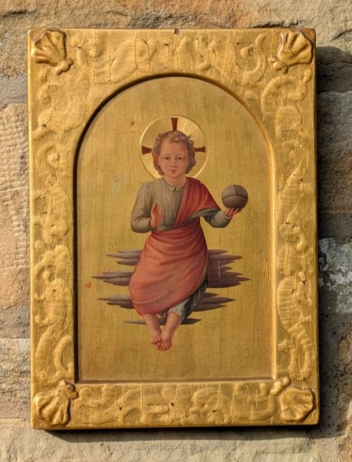 19th Century Giltwood Icon After Fra Angelica