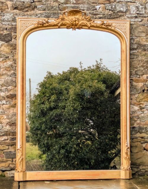 STUNNING 19TH CENTURY FRENCH CHATEAU MIRROR