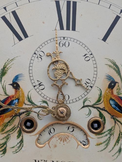 IRISH OAK LONGCASE CLOCK PORTGLENONE WM YOUNG - ADDITIONAL PHOTO 11