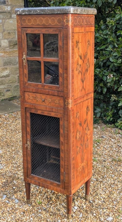 Rare 18th Century French Giltwood & Marble Side Cabinet