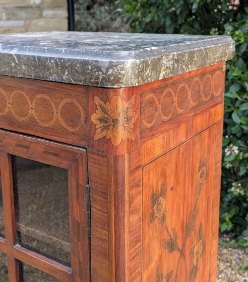 fig 2. Rare 18th Century French Giltwood & Marble Side Cabinet