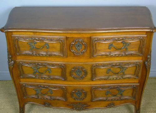 EXCELLENT QUALITY FRENCH WALNUT CHEST OF DRAWERS - ADDITIONAL PHOTO 1