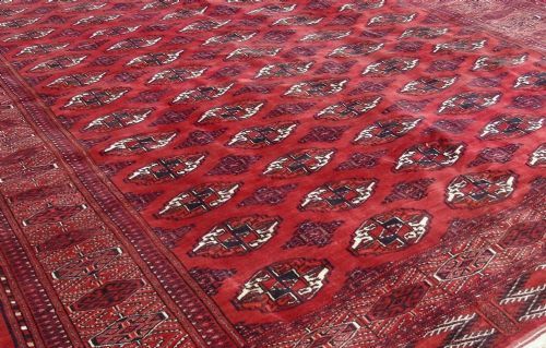 GOOD ANTIQUE TEKKE CARPET ROOM SIZE - ADDITIONAL PHOTO 1
