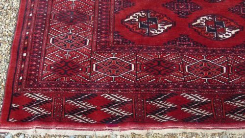 GOOD ANTIQUE TEKKE CARPET ROOM SIZE - ADDITIONAL PHOTO 2