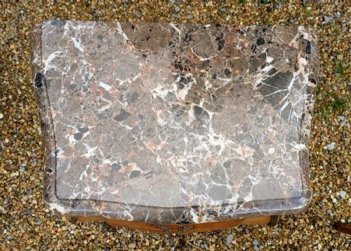 GOOD PAIR OF FRENCH WALNUT MARBLE BEDSIDE CABINETS - ADDITIONAL PHOTO 5