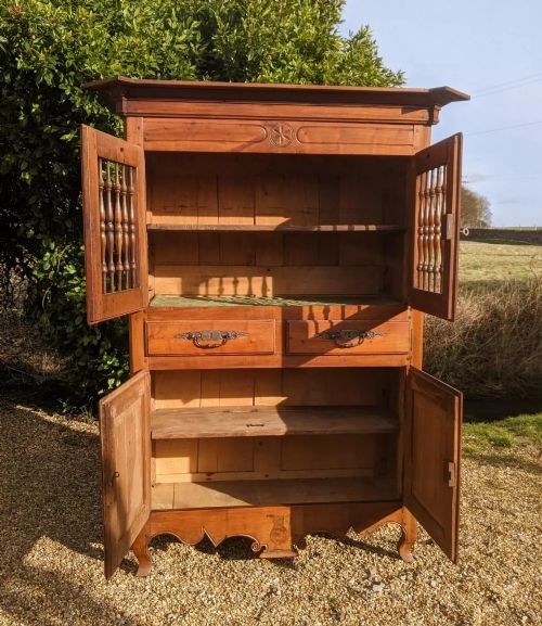 ANTIQUE FRENCH PANTRY CABINET FRUITWOOD PROVENCE - ADDITIONAL PHOTO 7