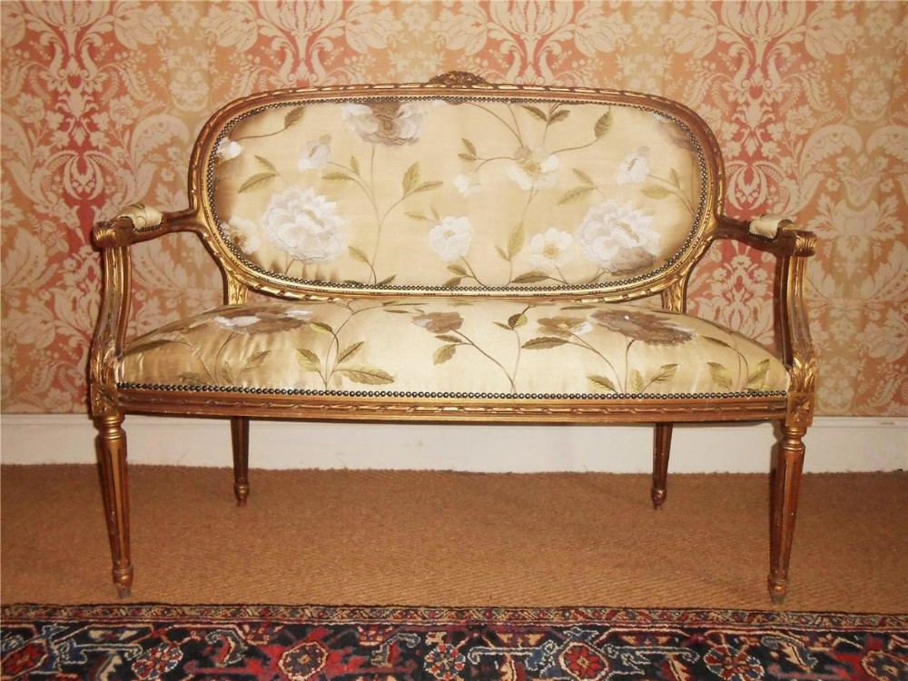 Early 20th Century French Two Seater Sofa