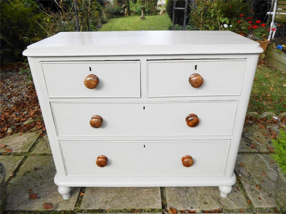 Victorian Painted Pine Chest of Drawers