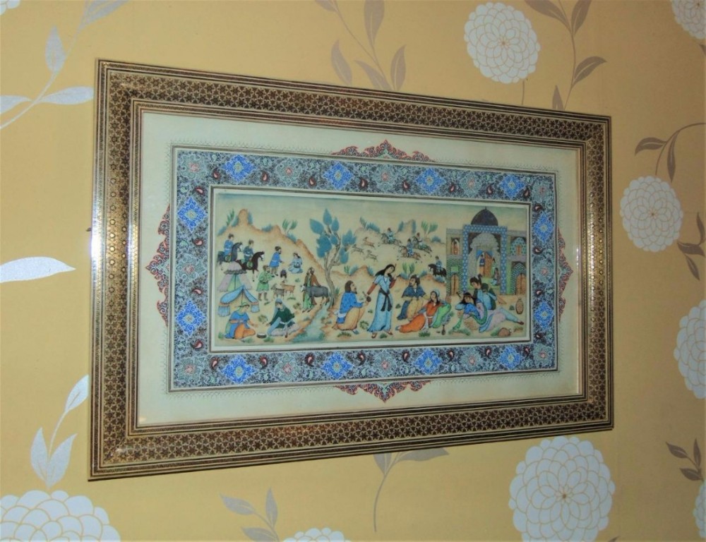 Early 20th Century Indo-Persian Painting on Ivory Panel