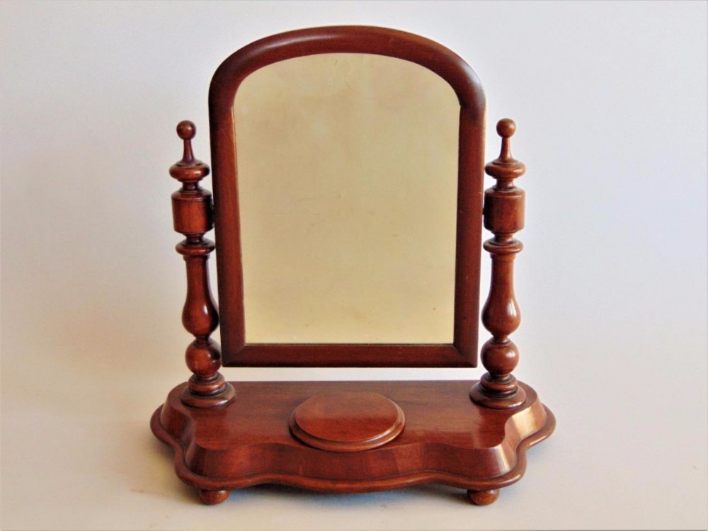 Neat Victorian Mahogany Cheval Mirror